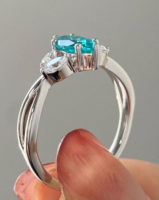 2.80Ct Aquamarine Color Marquise Cut Solitaire Ring | Fancy Ring | Women Jewelry | Classic Ring