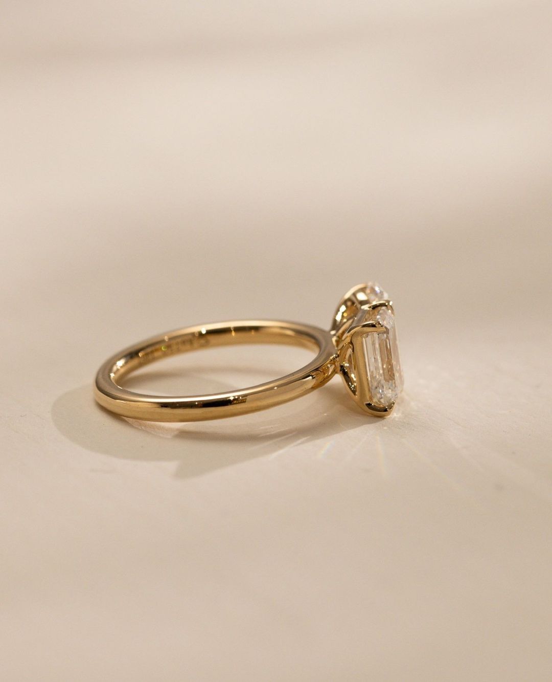 3.30Ct White Emerald And Oval Cut Two Stone Ring | Toi Et Moi Ring | Engagement Ring