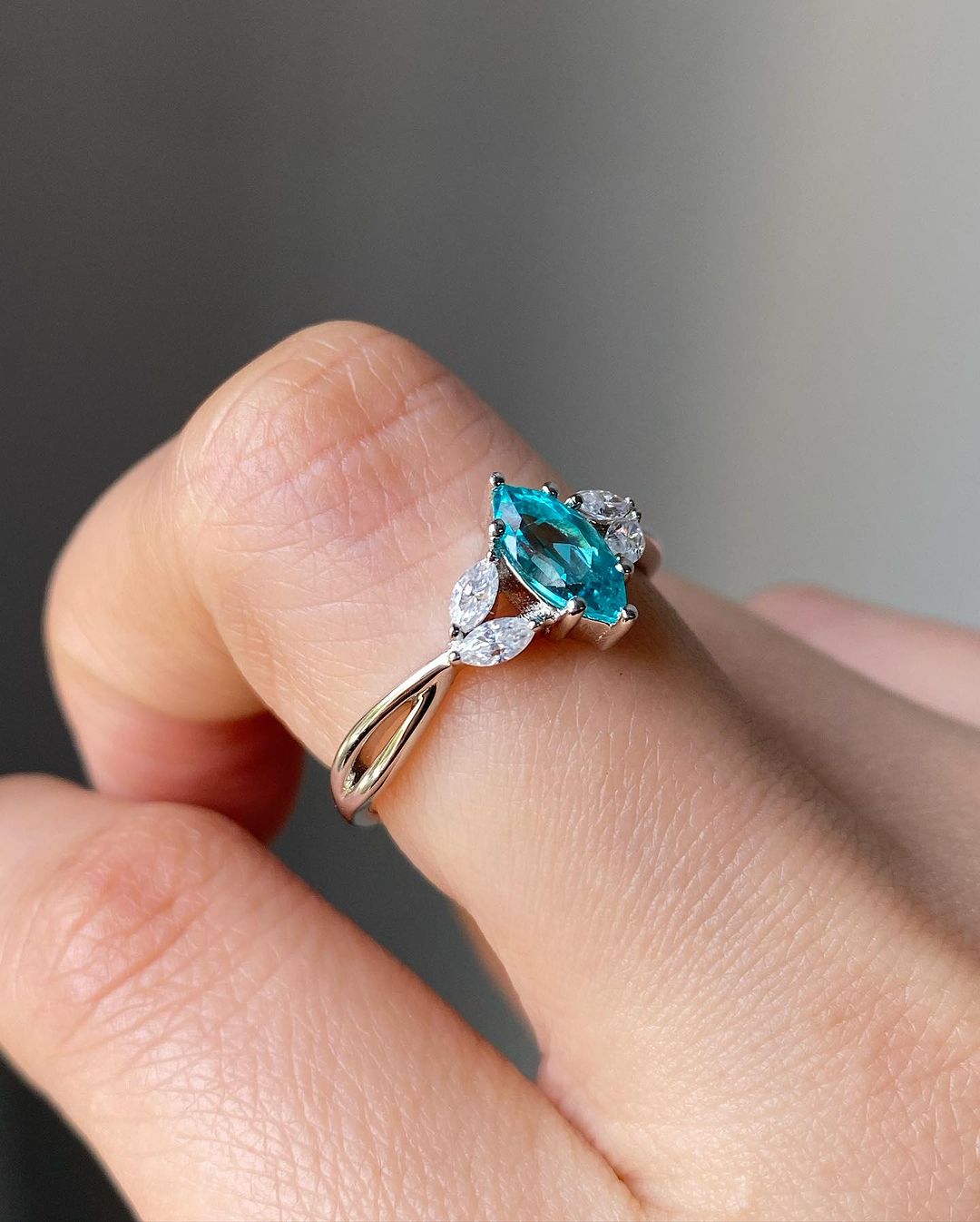 2.80Ct Aquamarine Color Marquise Cut Solitaire Ring | Fancy Ring | Women Jewelry | Classic Ring