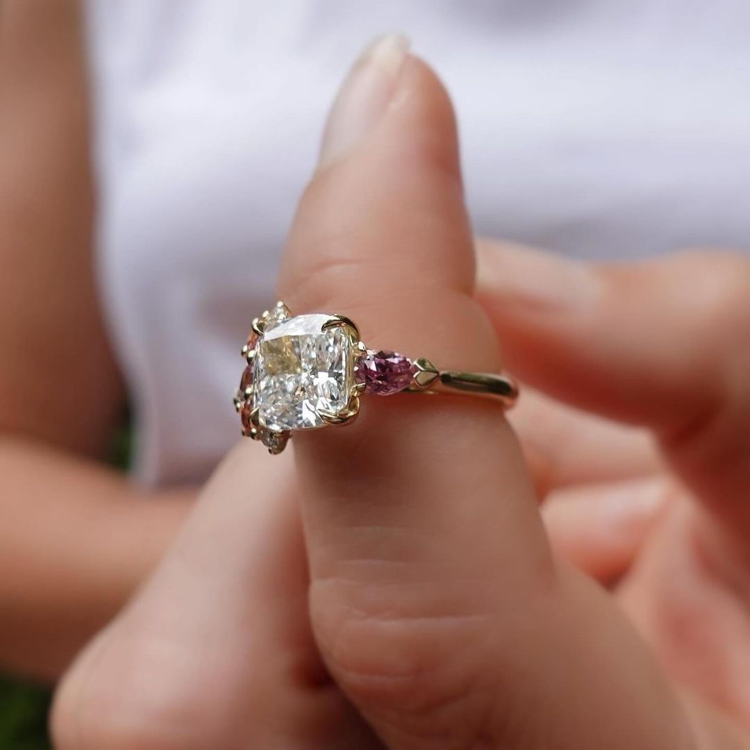 2.4Ct White Cushion Cut Solitaire Ring | Wedding Ring For Bridal | Promise Ring | Stacking Ring