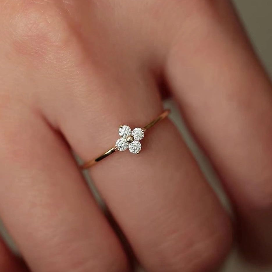 1.6Ct White Round Cut Prong Ring | Engagement Promise Ring For Fiancee | Minimalist Ring | Daily Wear Ring