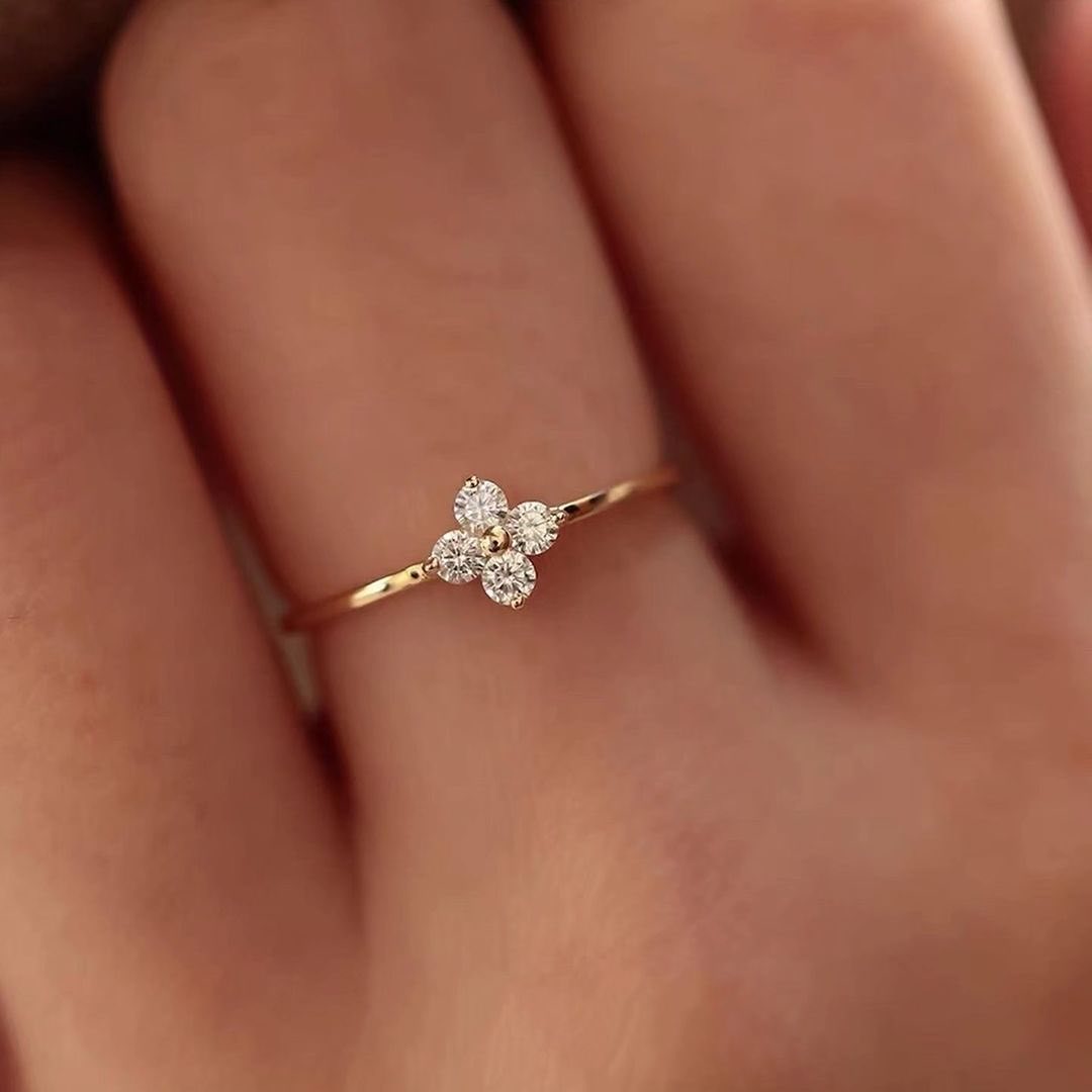 1.6Ct White Round Cut Prong Ring | Engagement Promise Ring For Fiancee | Minimalist Ring | Daily Wear Ring