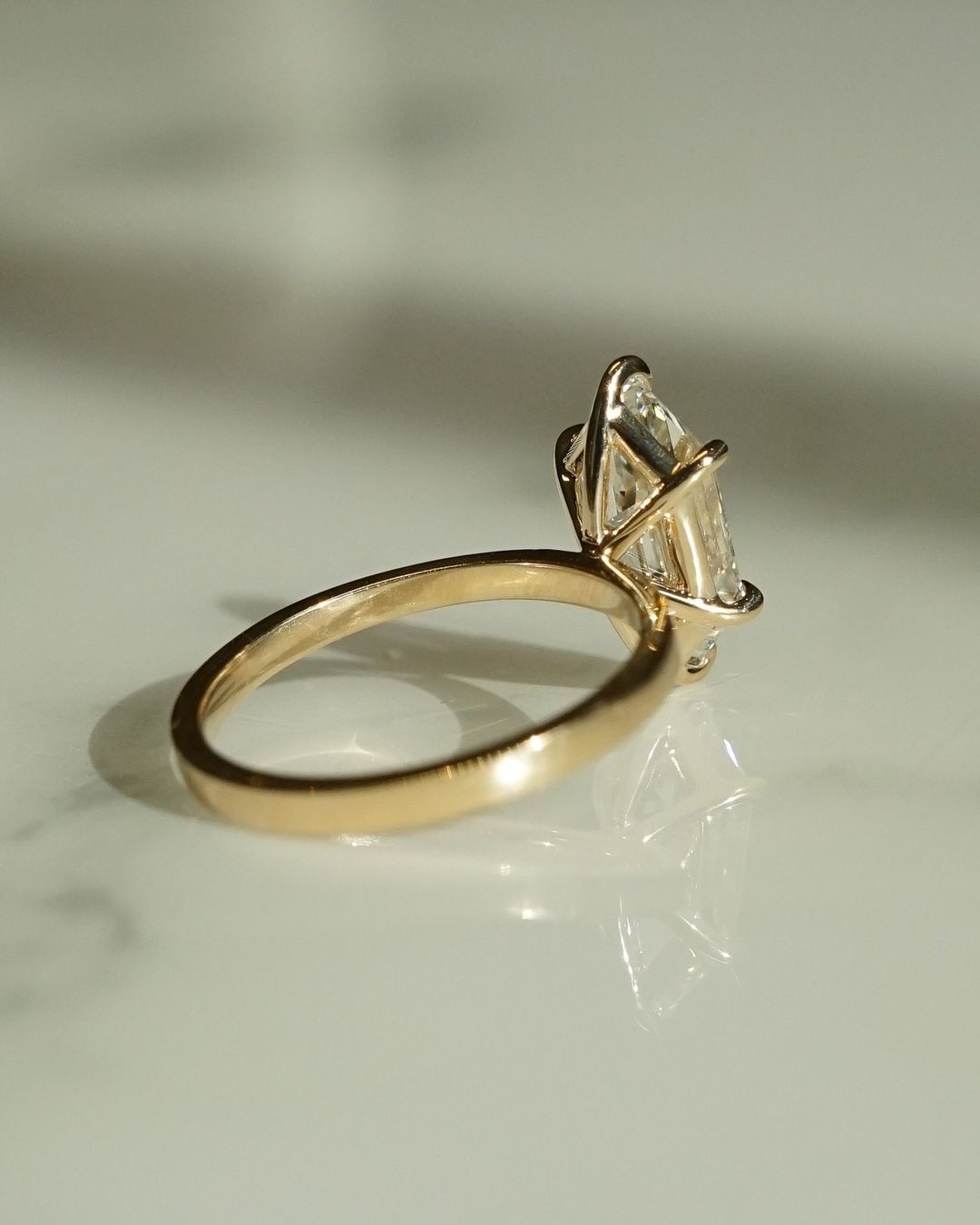 2.8Ct White Hexagon Cut Solitaire Ring | Wedding Ring For Bridal | Statement Ring | Glamorous Rind For Her