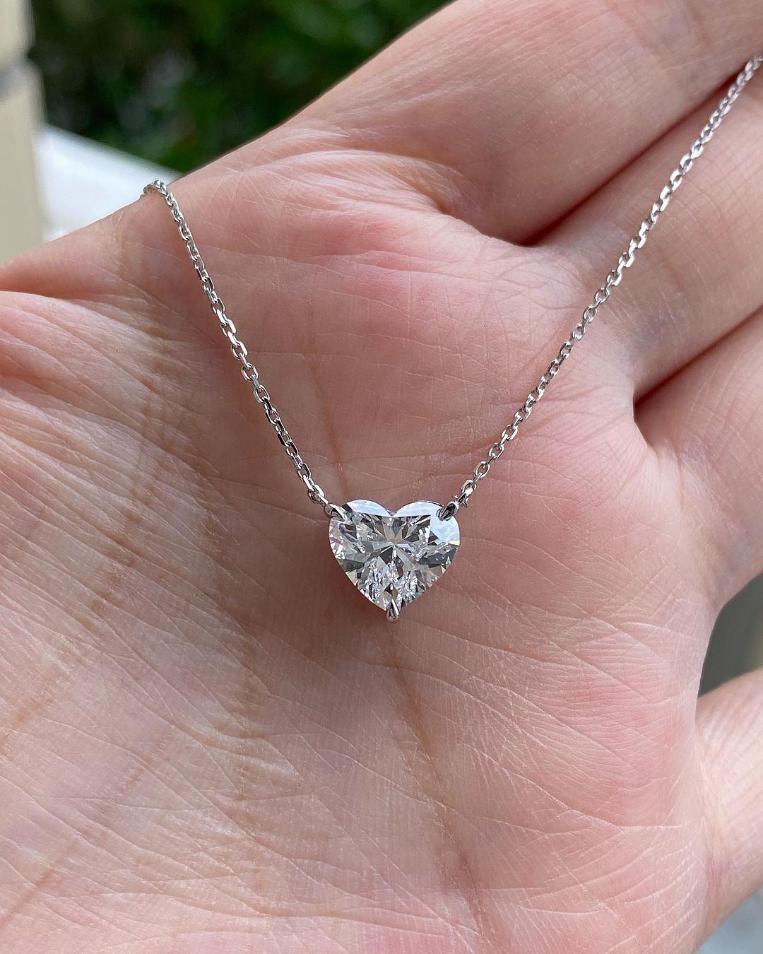 2.55Ct White Heart Cut Solitaire Pendant | Proposal Gift Pendant | Lovable Pendant For Her | Birthstone Pendant