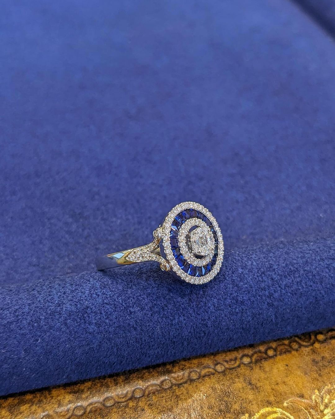 1.5CT White Round Cut Halo Ring | Special Occasion Ring | Fashionable Ring | Designer Ring