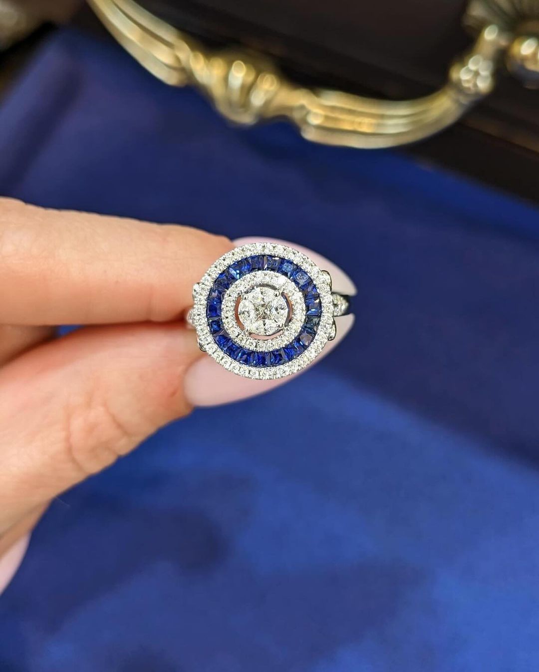 1.5CT White Round Cut Halo Ring | Special Occasion Ring | Fashionable Ring | Designer Ring