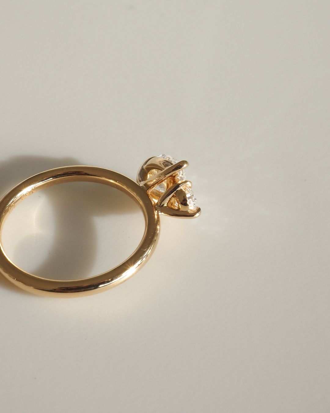2.88Ct White Pear Cut Two Stone Ring | Toi Et Moi Ring | Surprise Gift Ring For Wife | Engagement Ring