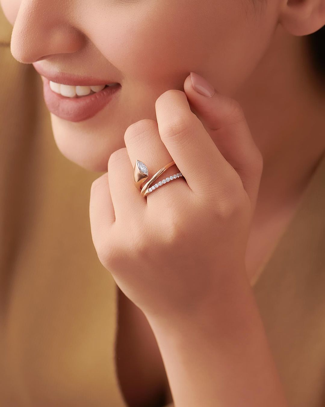 1.4CT White Marquise Cut Bezel Ring | Engagement Wedding Ring | Fashionable Ring | Designer Ring