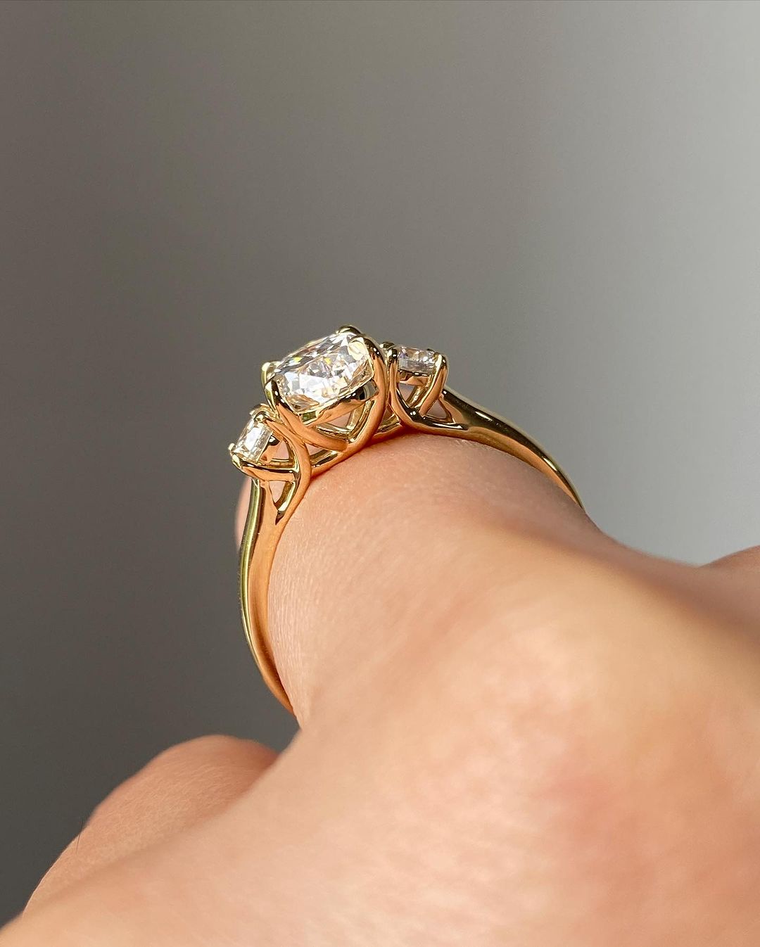 2.8CT White Oval Cut Three Stone Ring | Anniversary Gift Ring For Wife | Proposal Ring | Elegant Design Ring