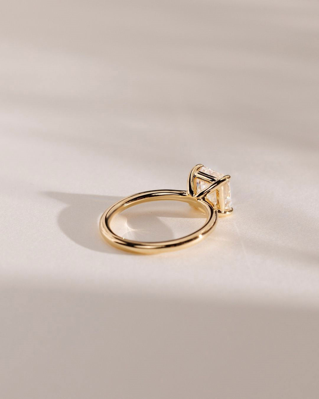 2.8Ct White Asscher Cut Solitaire Ring | Anniversary Gift Ring For Wife | Delicate Solo Diamond Ring | Beautiful Ring