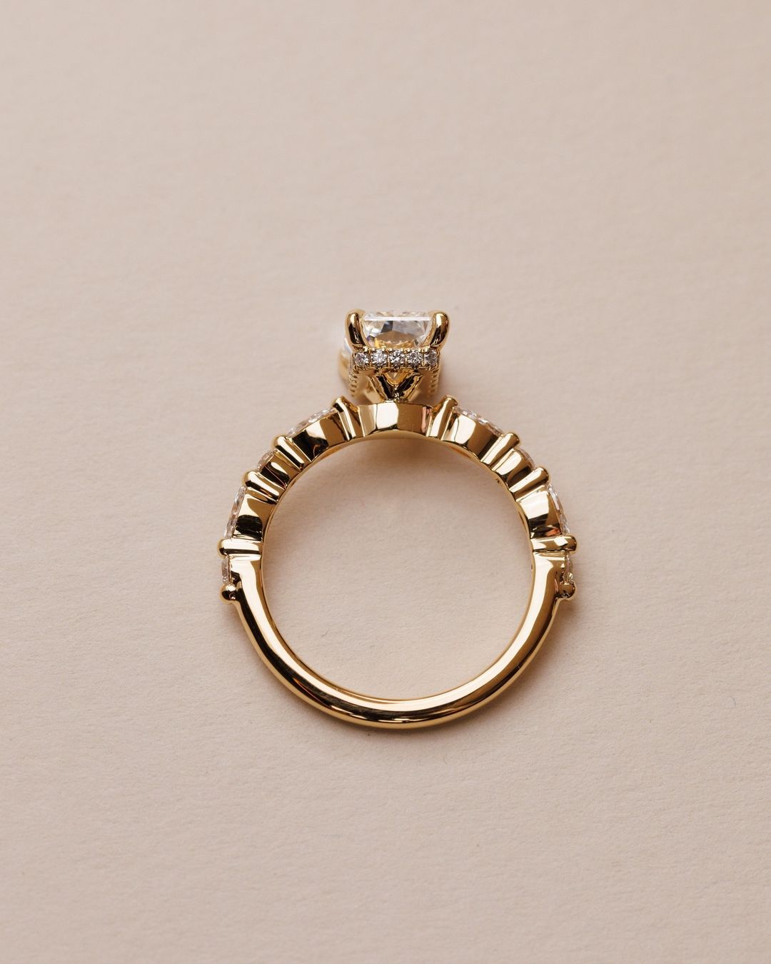 2.6Ct White Radiant Cut Solitaire Ring | Engagement Ring For Fiancee | Ice Crushed Ring | Stacking Ring