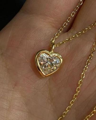 2.60Ct White Round Cut Bezel Pendant | Proposal Gift Pendant | Anniversary Gift Pendant For Wife | Surprise Gift Pendant For Women