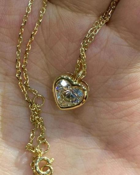 2.60Ct White Round Cut Bezel Pendant | Proposal Gift Pendant | Anniversary Gift Pendant For Wife | Surprise Gift Pendant For Women