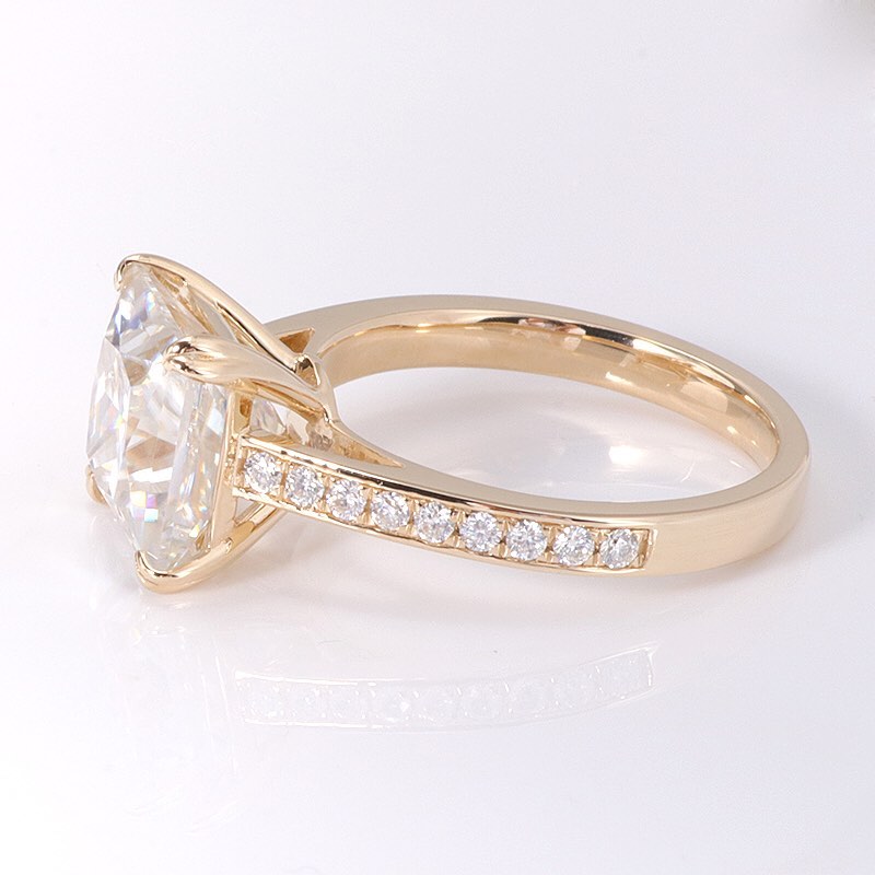 2.95Ct White Princess Cut Solitaire Ring | Engagement Ring | Anniversary Gift Ring | Fashion Jewelry