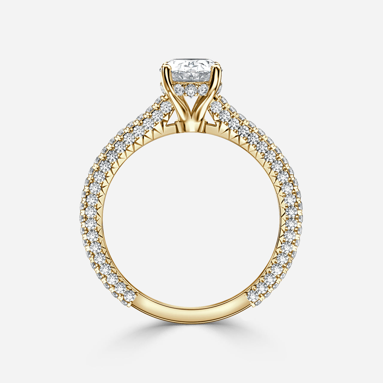 2.80Ct White Oval Cut Solitaire Ring | Birthday Gift Ring For Women | Bridal Jewelry