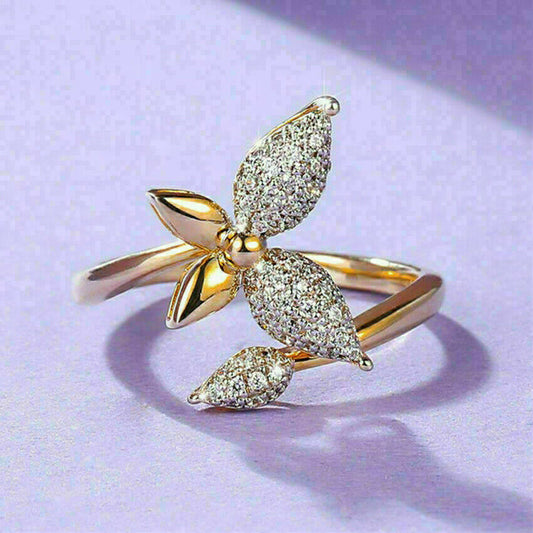 1.2Ct White Round Cut Cluster Ring | Wedding Ring For Bridal | Unique Ring | Daily Wear Ring