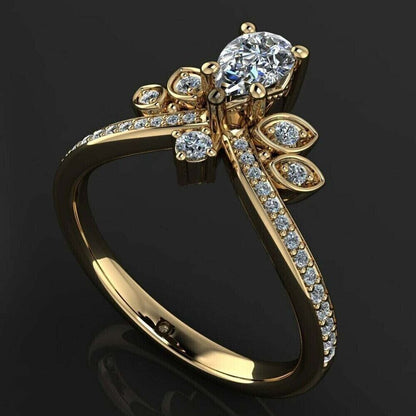 2.77Ct White Pear Cut Solitaire Ring | Wedding Ring For Women | Designer Ring | Bridal Collection