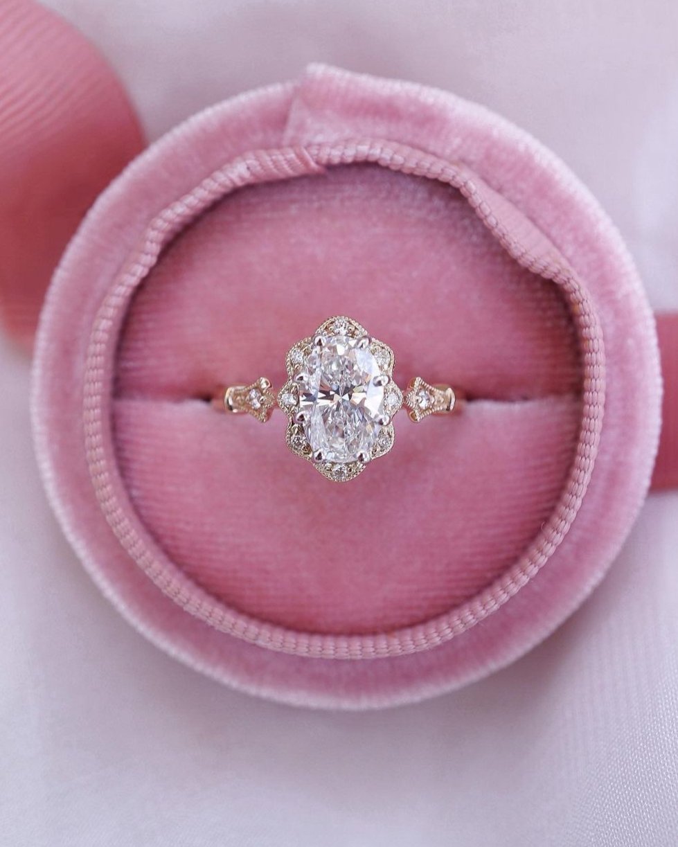 Vintage 2.8Ct White Oval Cut Solitaire Ring For Her | Anniversary Gift Ring For Wife | Stacking Ring For Women | Gift For Love