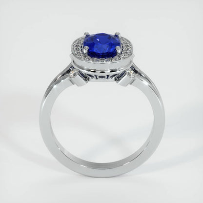 2.8Ct Blue Oval Cut Halo Ring For Her | Split Shank Ring | Birthstone Ring For Women | Bridesmaid Gift Ring