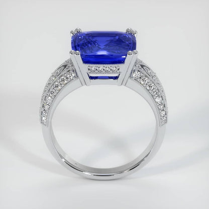 Vintage 3.2Ct Blue Cushion Cut Solitaire Ring | Bridal Wedding Ring | Special Occasion Ring | Women Jewelry Collection
