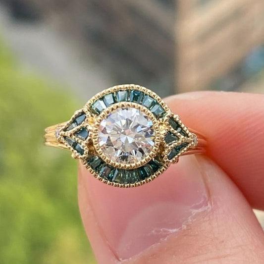 2.80Ct White Round Cut Bezel Ring | Vintage Ring For Her | Elegant Gift Ring For Women | Bridal Jewelry
