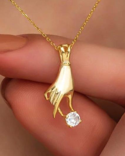 2.50Ct White Round Cut Solitaire Pendant | Delicate Solo Diamond Pendant | Birthstone Pendant For Her | Designer Pendant For Women