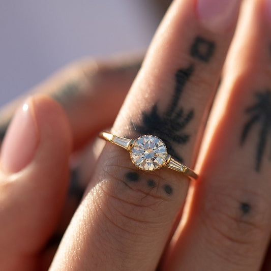 2.2Ct White Round Cut Solitaire Ring | Proposal Ring For Her | Elegant Design Ring | Stacking Ring