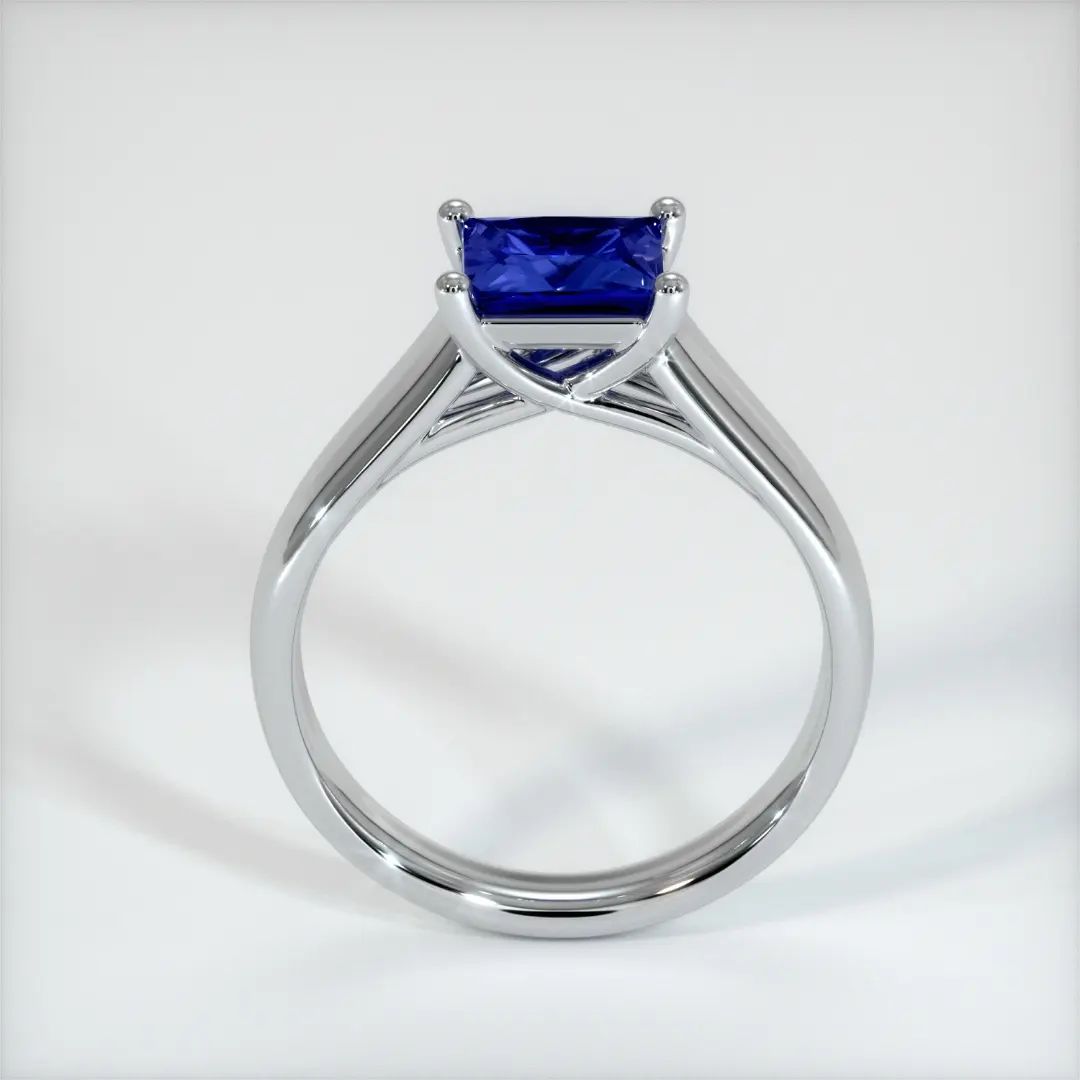 2.2Ct Blue Princess Cut Solitaire Ring For Women | Anniversary Gift Ring For Wife | Square Cut Ring | Classic Design Ring For Her
