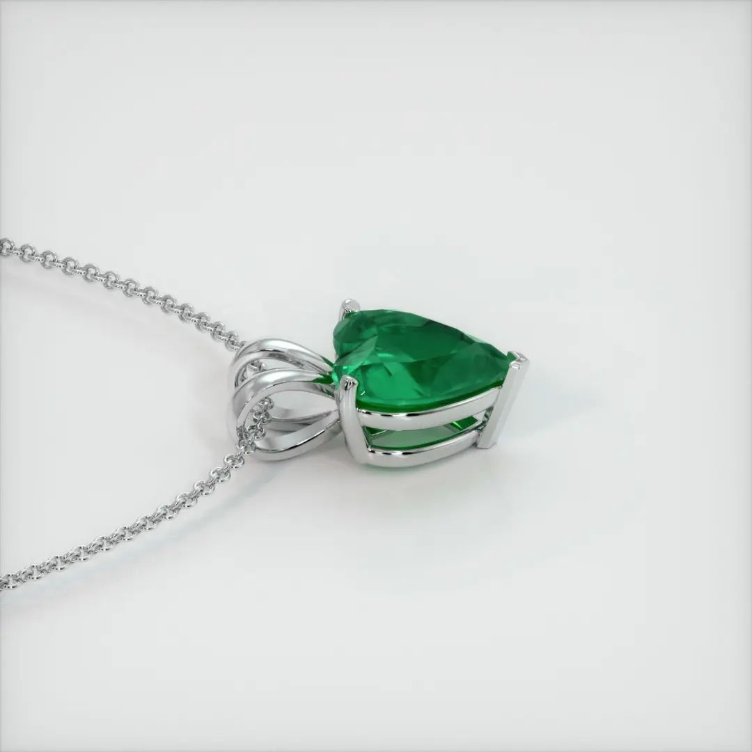 2.50Ct Green Heart Cut Solitaire Pendant | Proposal Pendant For Her | Lovable And Charming Pendant For Women | High Quality Pendant
