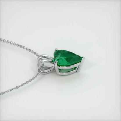 2.50Ct Green Heart Cut Solitaire Pendant | Proposal Pendant For Her | Lovable And Charming Pendant For Women | High Quality Pendant