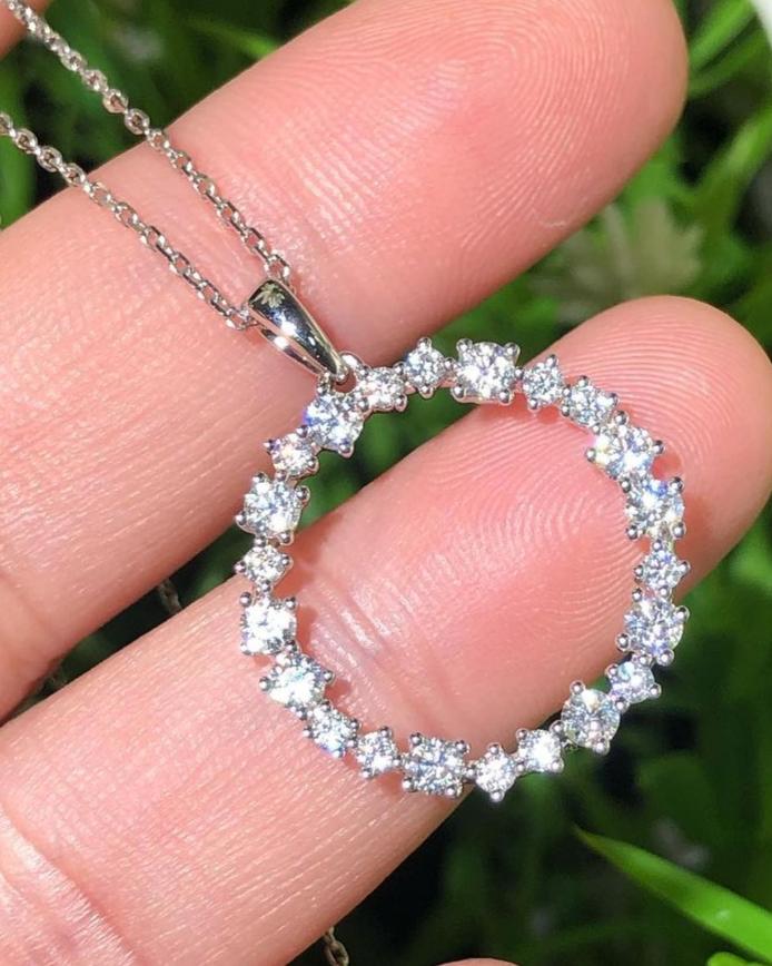 Round Shape 2.88Ct White Round Cut Prong Pendant | Special Occasion Pendant | Gorgeous Pendant | Fashion Jewelry