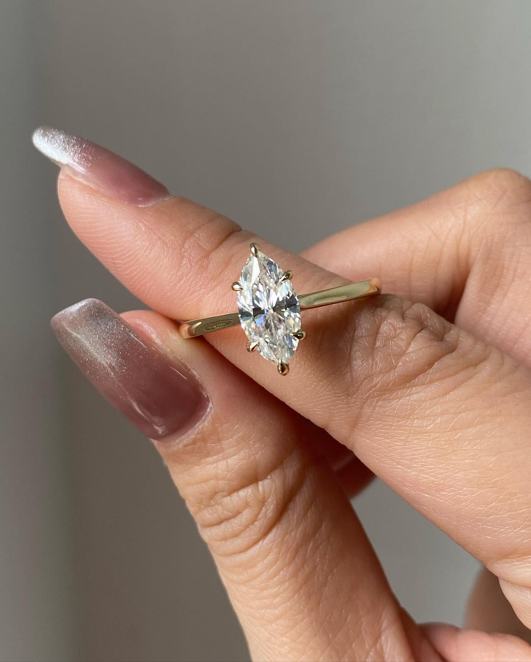 2.77Ct White Marquise Cut Solitaire Ring | Daily Wear Ring | Simple Ring For Women
