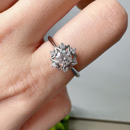 Star Shape 2.55Ct White Round Cut Solitaire Ring | Birthday Gift Ring | Women Jewelry | Proposal Ring