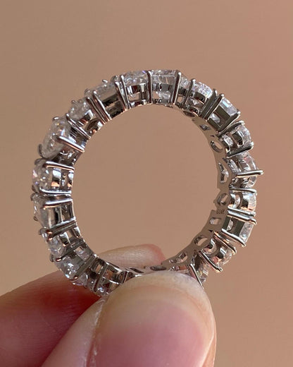 1.8Ct White Multi Stone Prong Set And Full Eternity Band For Her | Bridesmaid Wedding Gift Band | Anniversary Gift Band For Wife | Gift For Sister
