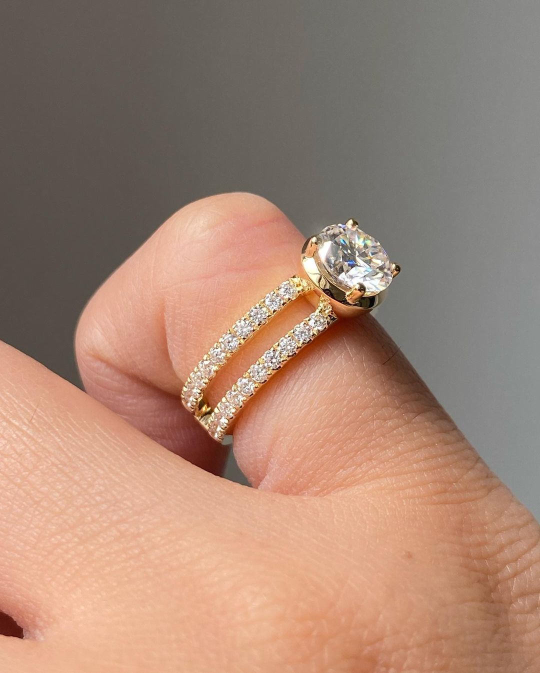 2.70Ct White Round Cut Solitaire Ring | Birthday Gift Ring | Delicate Solo Diamond Ring