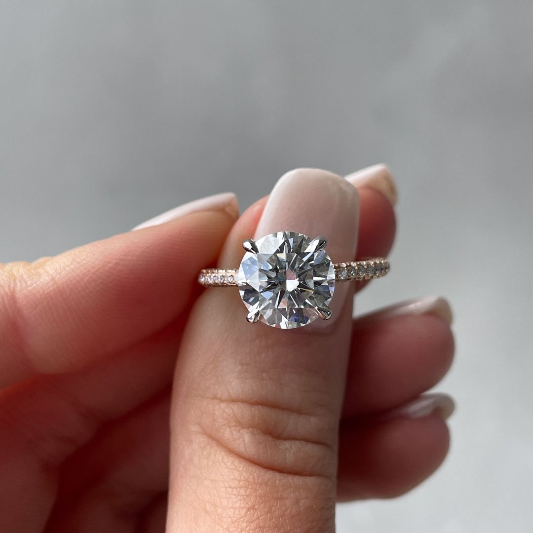 2.85Ct White Round Cut Solitaire Ring | Anniversary Gift Ring For Wife | Bridal Jewelry