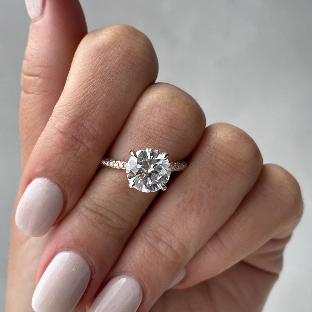 2.85Ct White Round Cut Solitaire Ring | Anniversary Gift Ring For Wife | Bridal Jewelry