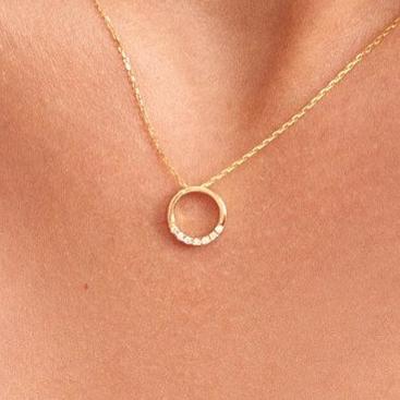 Round Shape 1.30Ct Round Cut Pave Pendant | Daily Wear Pendant For Her | Surprise Gift Pendant For Women | Jewelry Collection