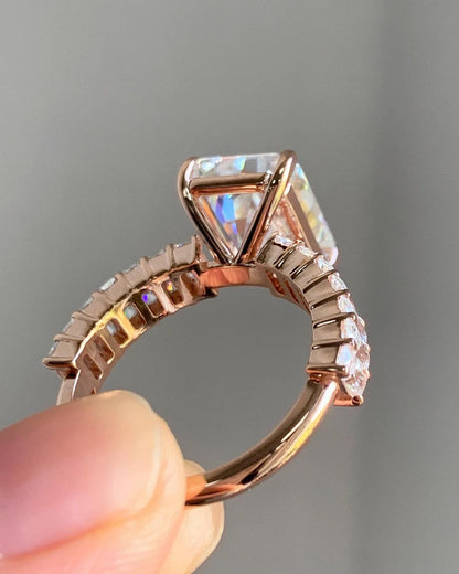 3.50Ct White Radiant Cut Solitaire Ring | Party Wear Ring | Designer Ring For Women