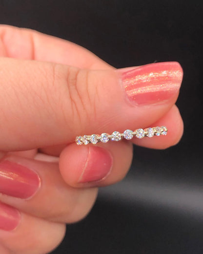 2.80Ct White Round Cut Full Eternity Band Ring | Proposal Gift Band Ring | Modern Bridal Wedding Band Ring