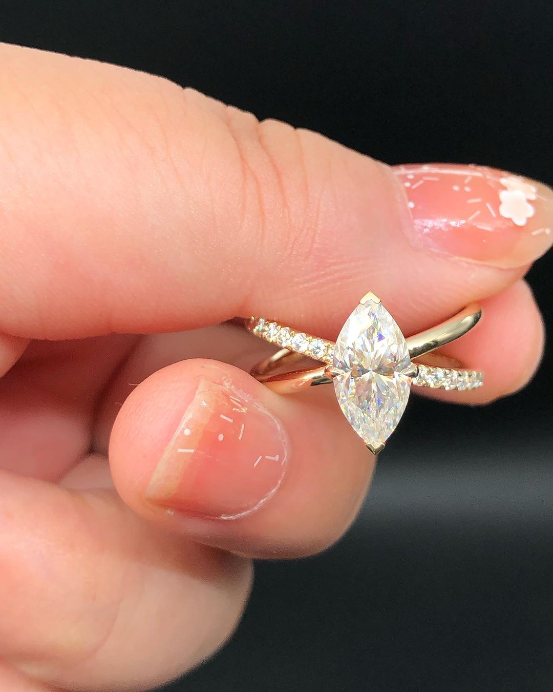 2.88Ct White Marquise Cut Solitaire Ring | Engagement Gift Ring For Women | Special Occasion Ring