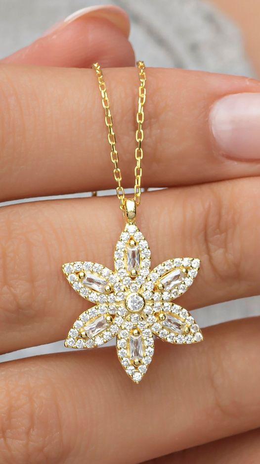 Flower Shape 2.20Ct White Round Cut Bezel Pendant | Party Wear Pendant | Gorgeous pendant For Women | Forever One Pendant