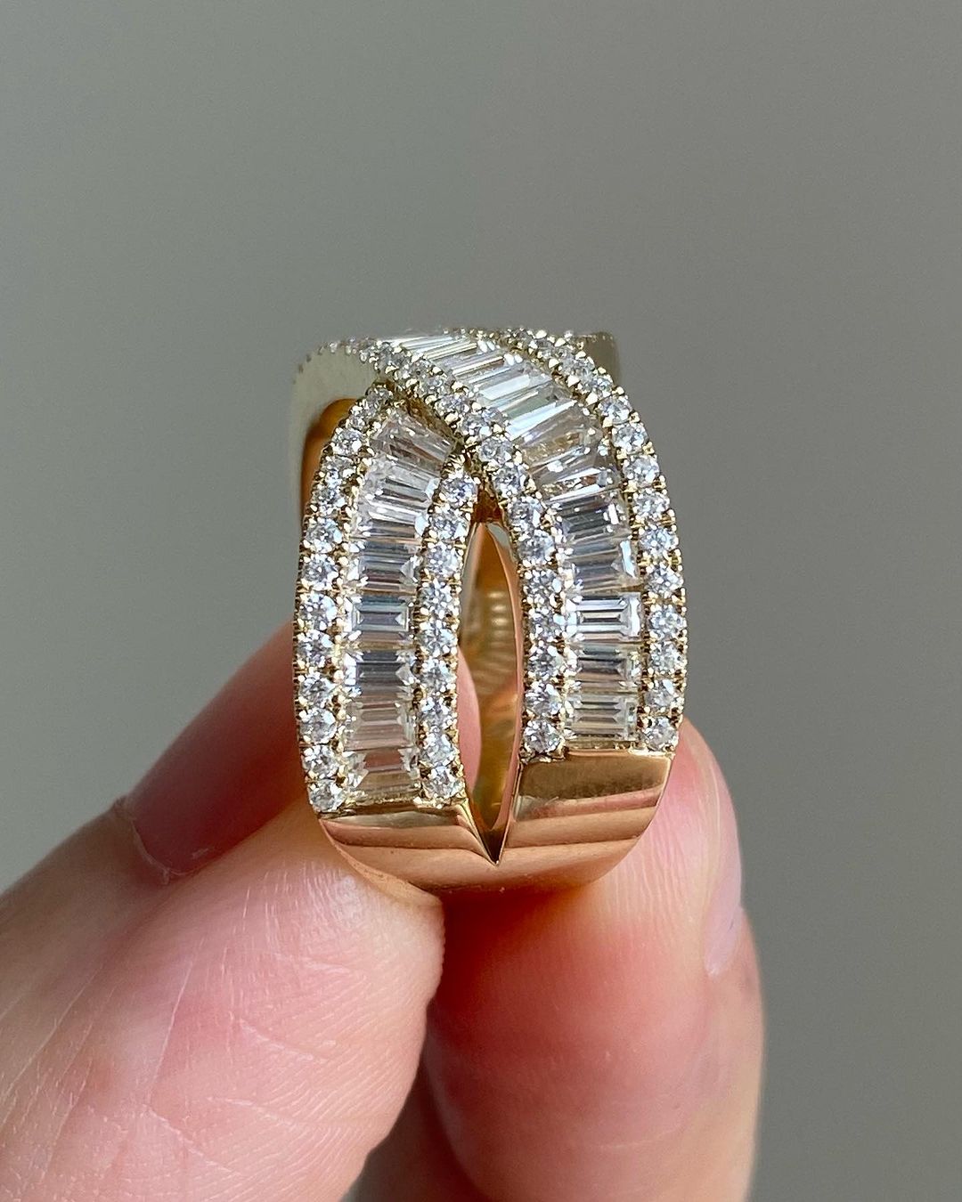 3.50Ct White Round And Baguette Cut Half Eternity Band Ring | Party Wear Band Ring | Modern Bridal Band Ring