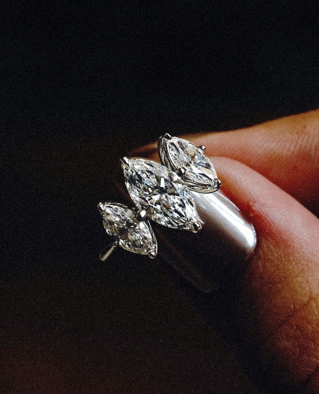2.4Ct White Marquise Cut Three Stone Ring | Anniversary Gift Ring | Daily Wear Ring | Awesome Ring