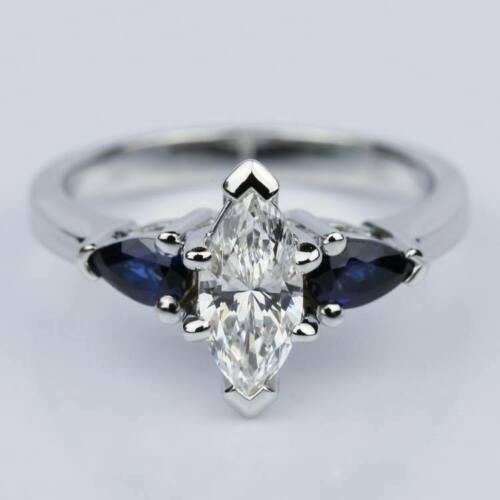 3.10Ct White Marquise Cut Three Stone Ring | Wedding Ring For Bridal | Luxury Jewelry
