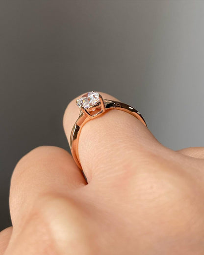 2.77Ct White Oval Cut Solitaire Ring | Customize Ring | Delicate Solo Diamond Ring