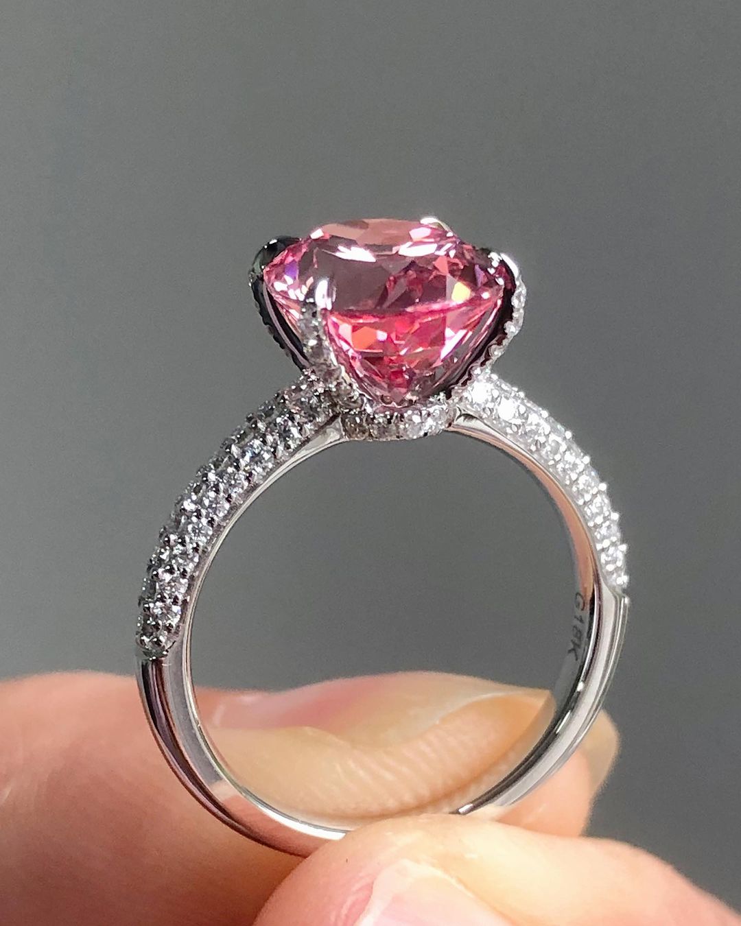 2.88Ct Pink Oval Cut Solitaire Ring | Party Wear Ring For Her | Jewelry Collection For Women