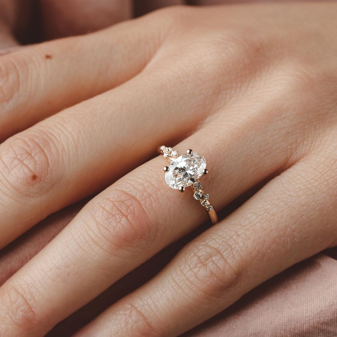 2.5Ct White Oval Cut Solitaire Ring | Wedding Ring For Women | Bridal Jewelry | Statement Ring