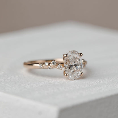2.5Ct White Oval Cut Solitaire Ring | Wedding Ring For Women | Bridal Jewelry | Statement Ring
