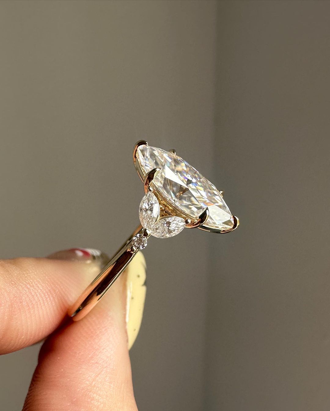 2.6Ct White Marquise Cut Solitaire Ring | Engagement Ring | Gift For Her | Occasion Ring